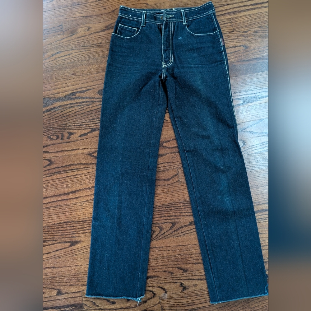 Vintage Jordache Jeans, Raw Edge Hem 29 L